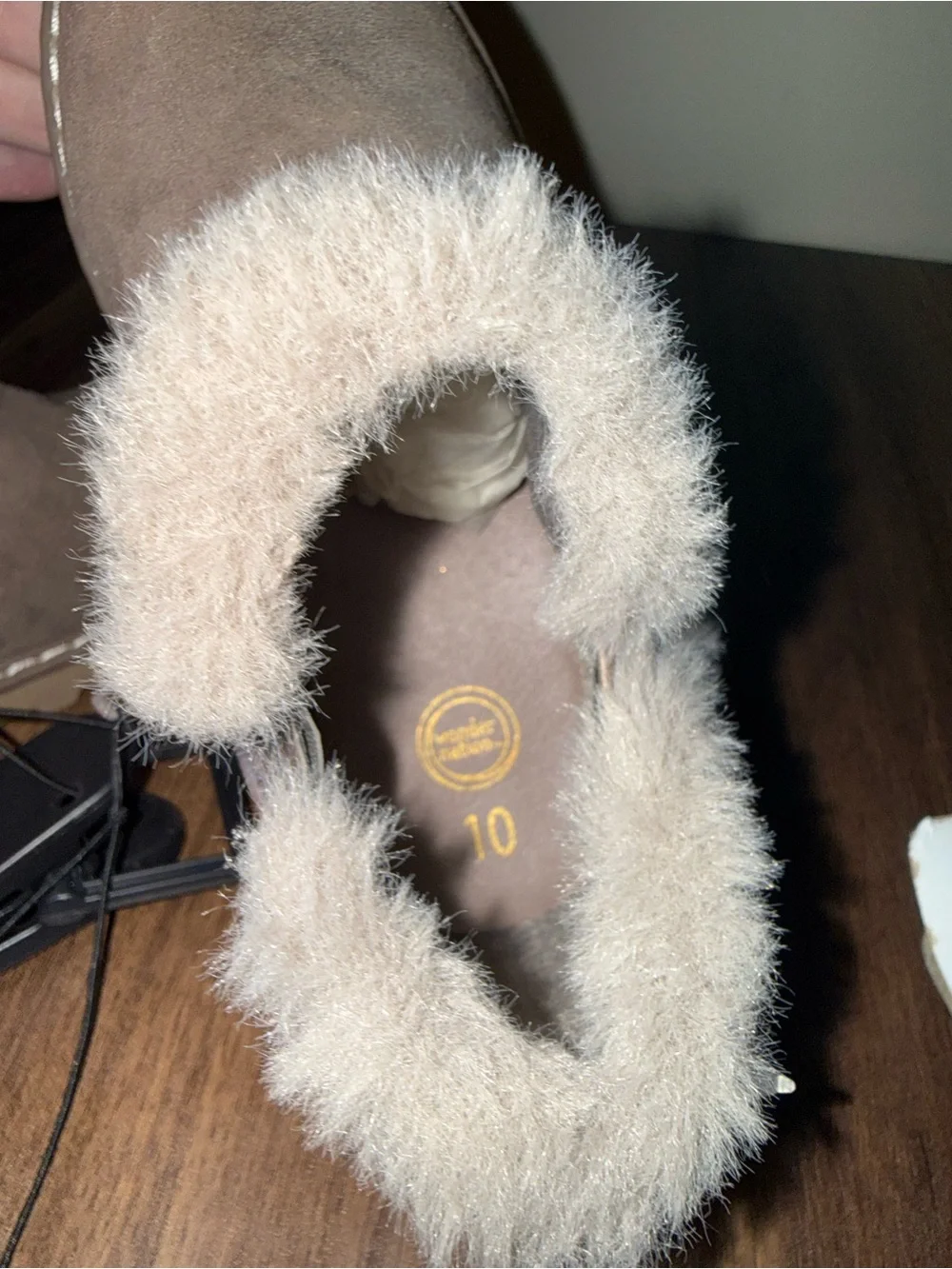 🆕NWOT Wonder Nation girls size 10 faux fur Boots